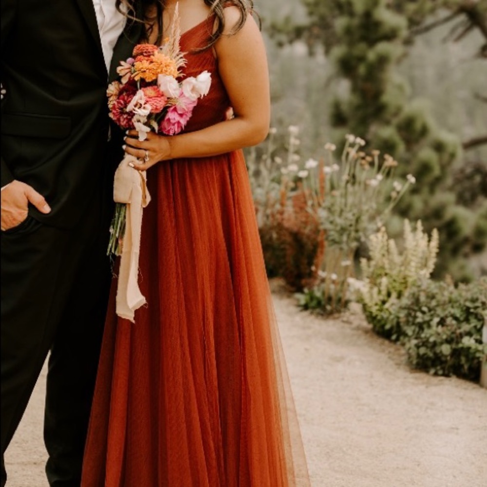 Revelry Penelope Tulle dress/Size 6/Cinnamon Rose. Not altered and worn once.